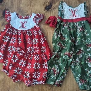 Ric Rac and Ruffles "M" outfits, 12M